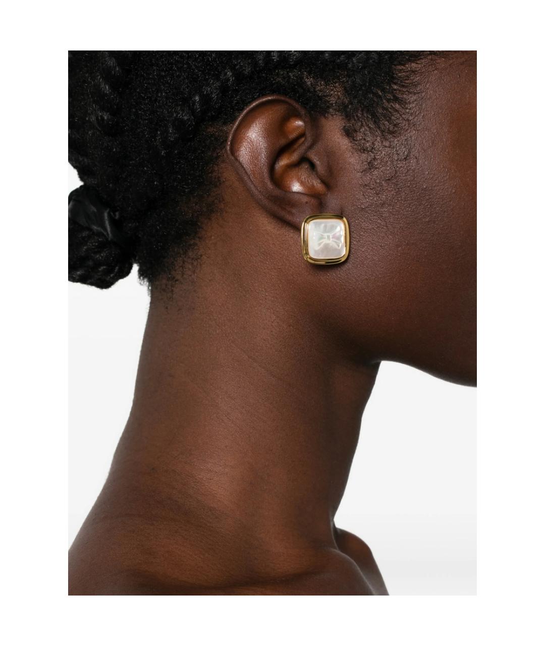 SHUSHU/TONG Золотые металлические серьги, фото 2