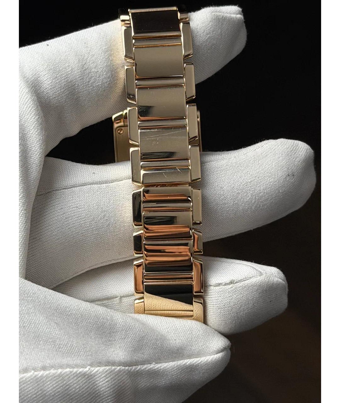 CARTIER Белые часы из желтого золота, фото 6