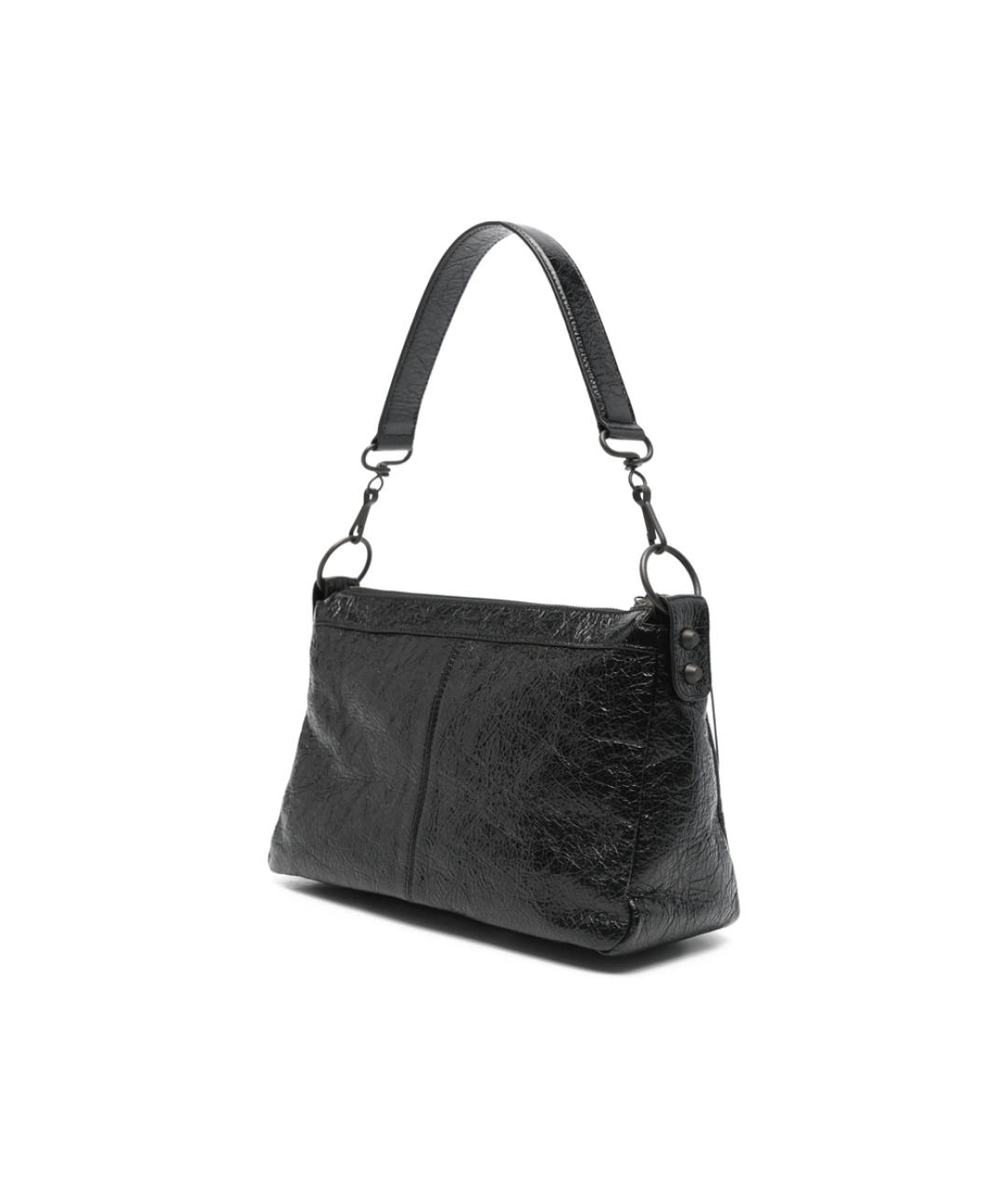 BALENCIAGA Черная кожаная сумка на плечо, фото 5