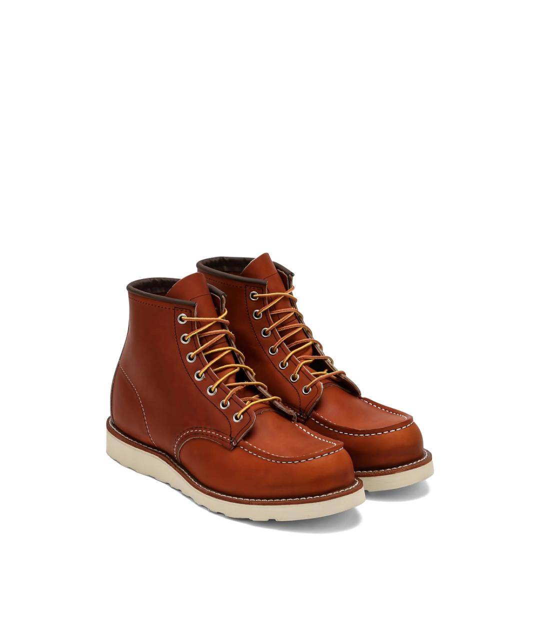 RED WING Коричневые кожаные высокие ботинки, фото 3