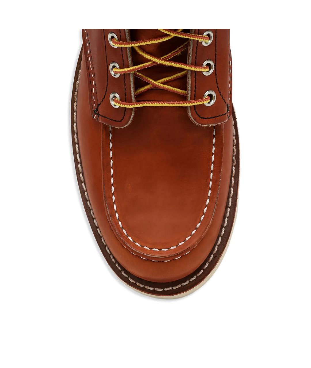 RED WING Коричневые кожаные высокие ботинки, фото 4