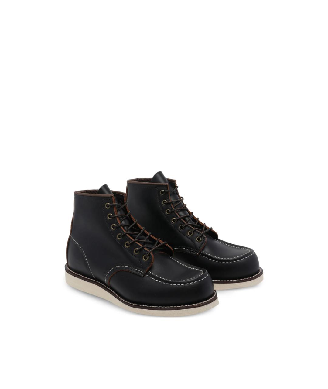 RED WING Черные кожаные высокие ботинки, фото 3