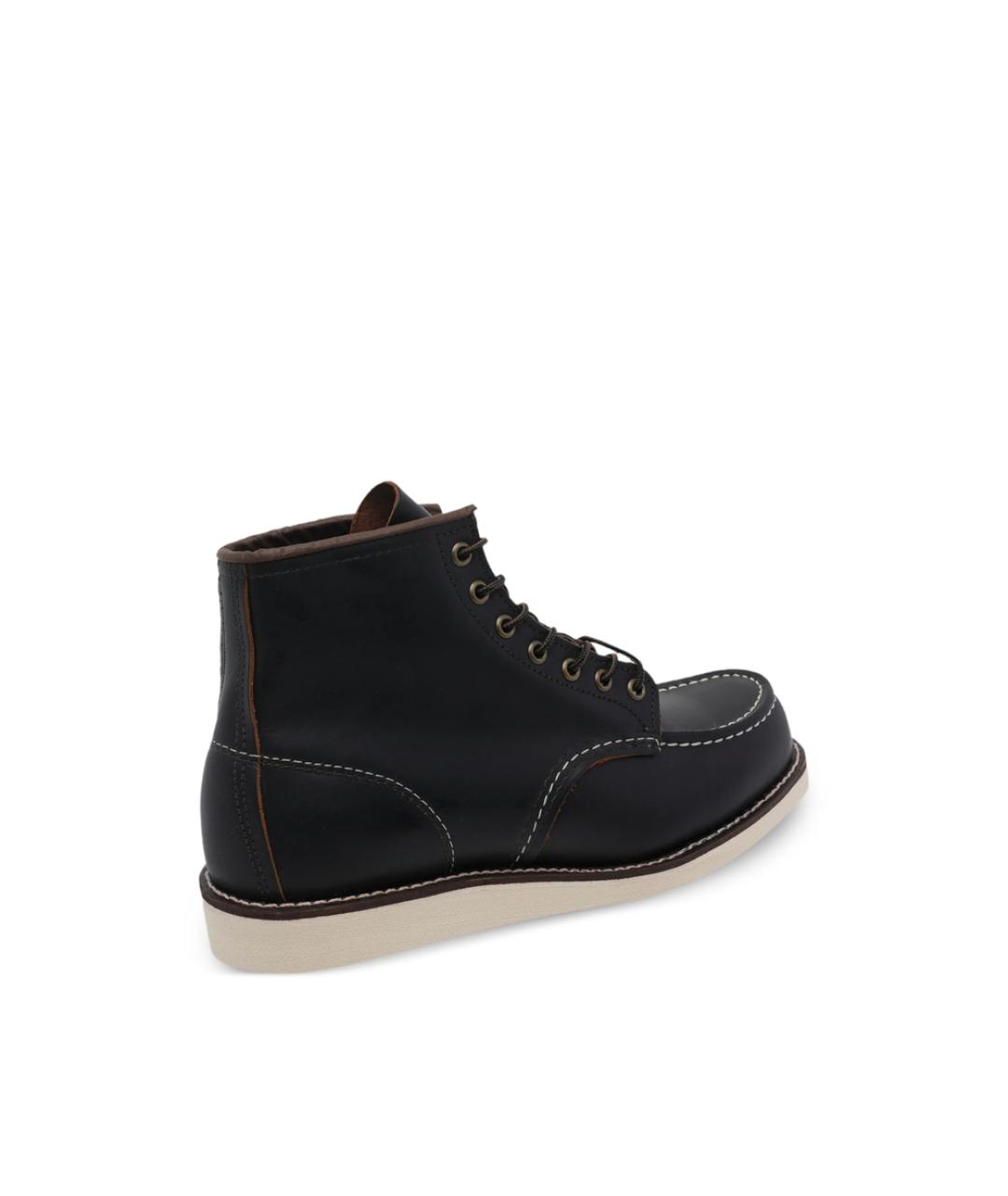 RED WING Черные кожаные высокие ботинки, фото 4