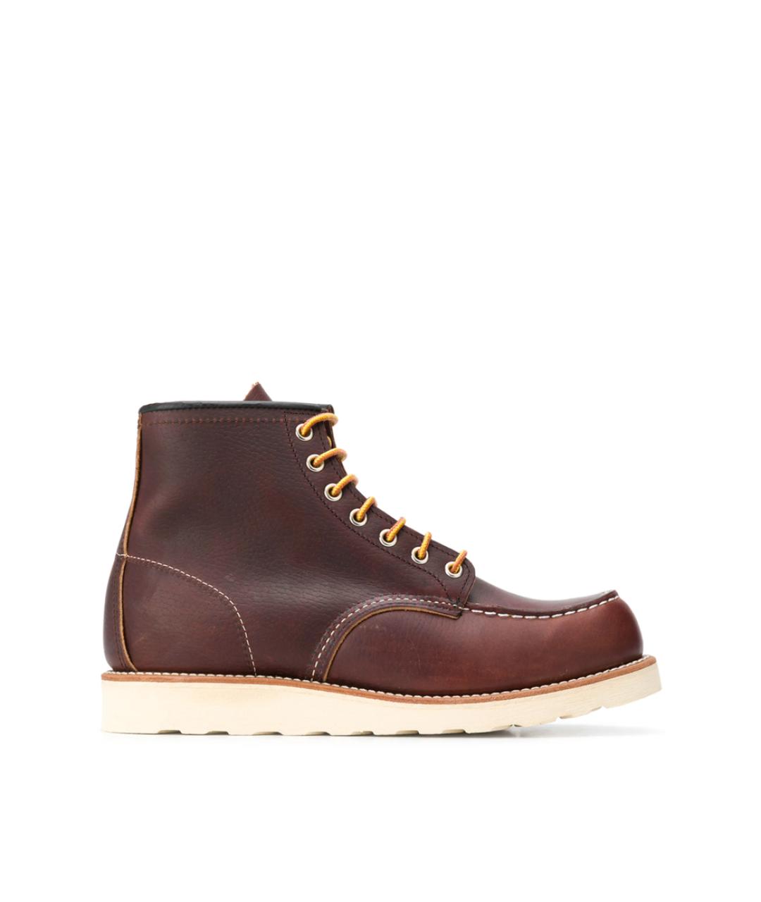 RED WING Коричневые кожаные высокие ботинки, фото 1
