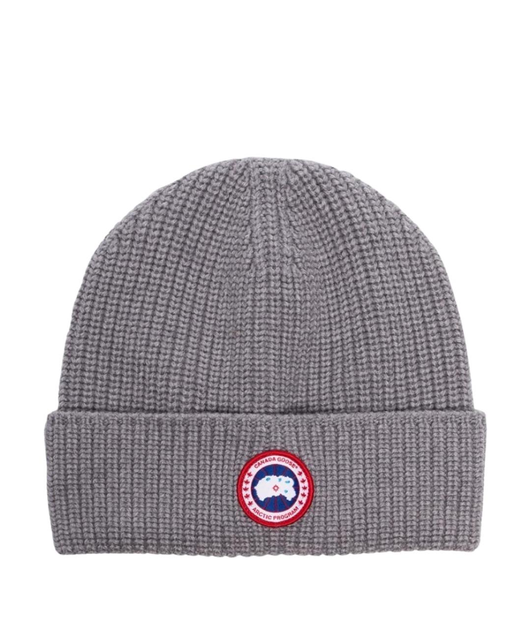 CANADA GOOSE Серая шерстяная кепка/бейсболка, фото 1