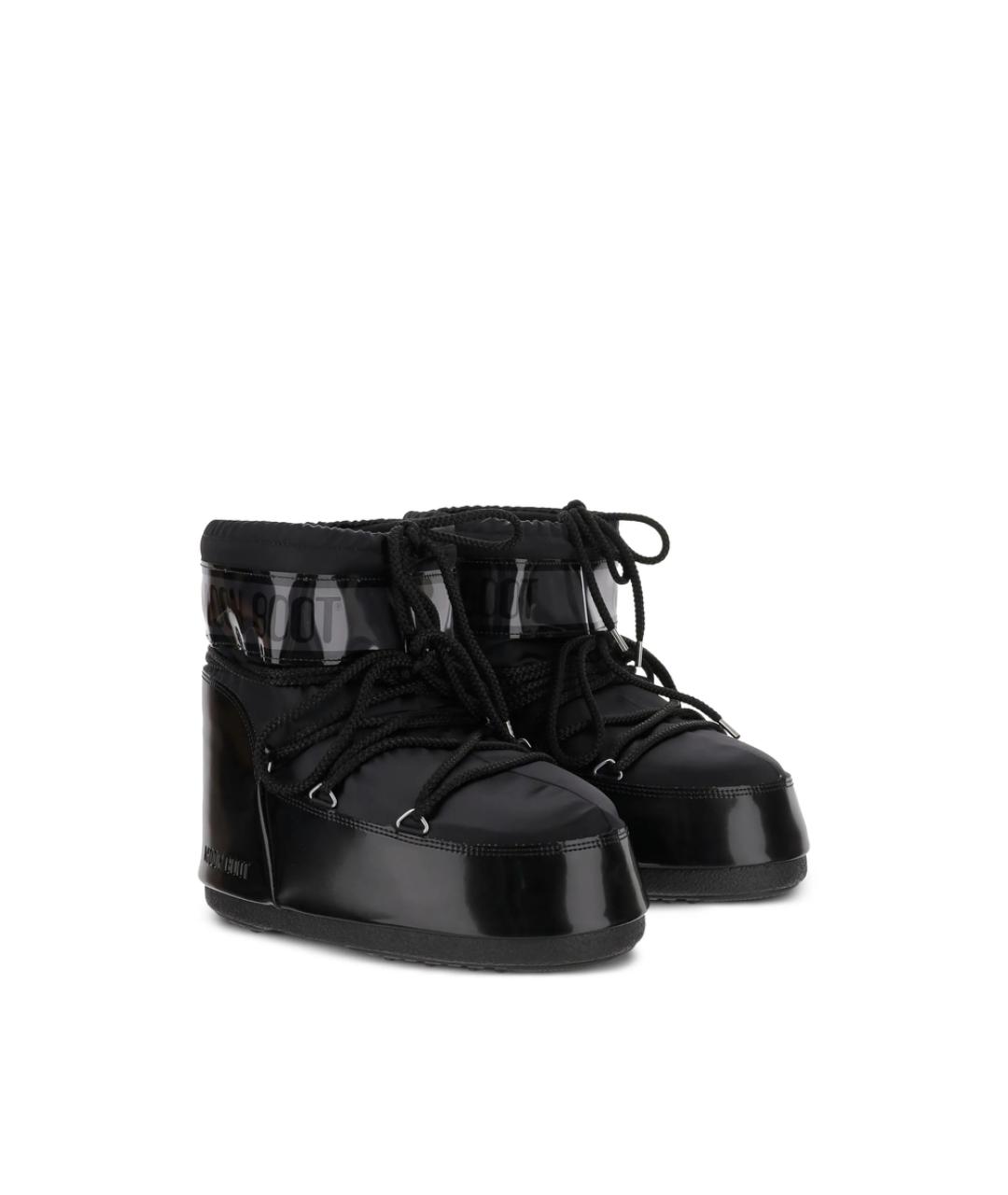 MOON BOOT Черные синтетические ботинки, фото 2