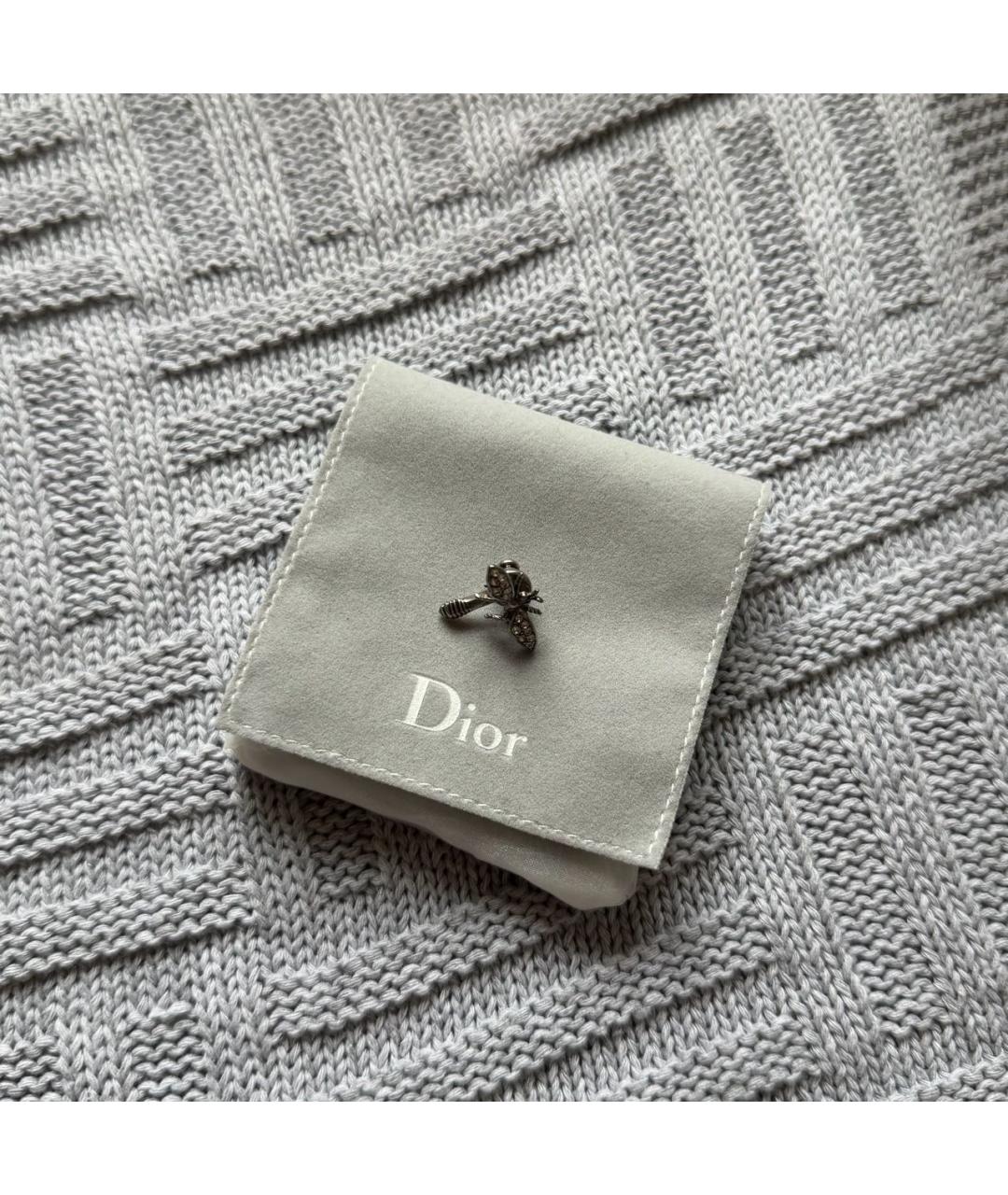 CHRISTIAN DIOR Серые серьги, фото 2