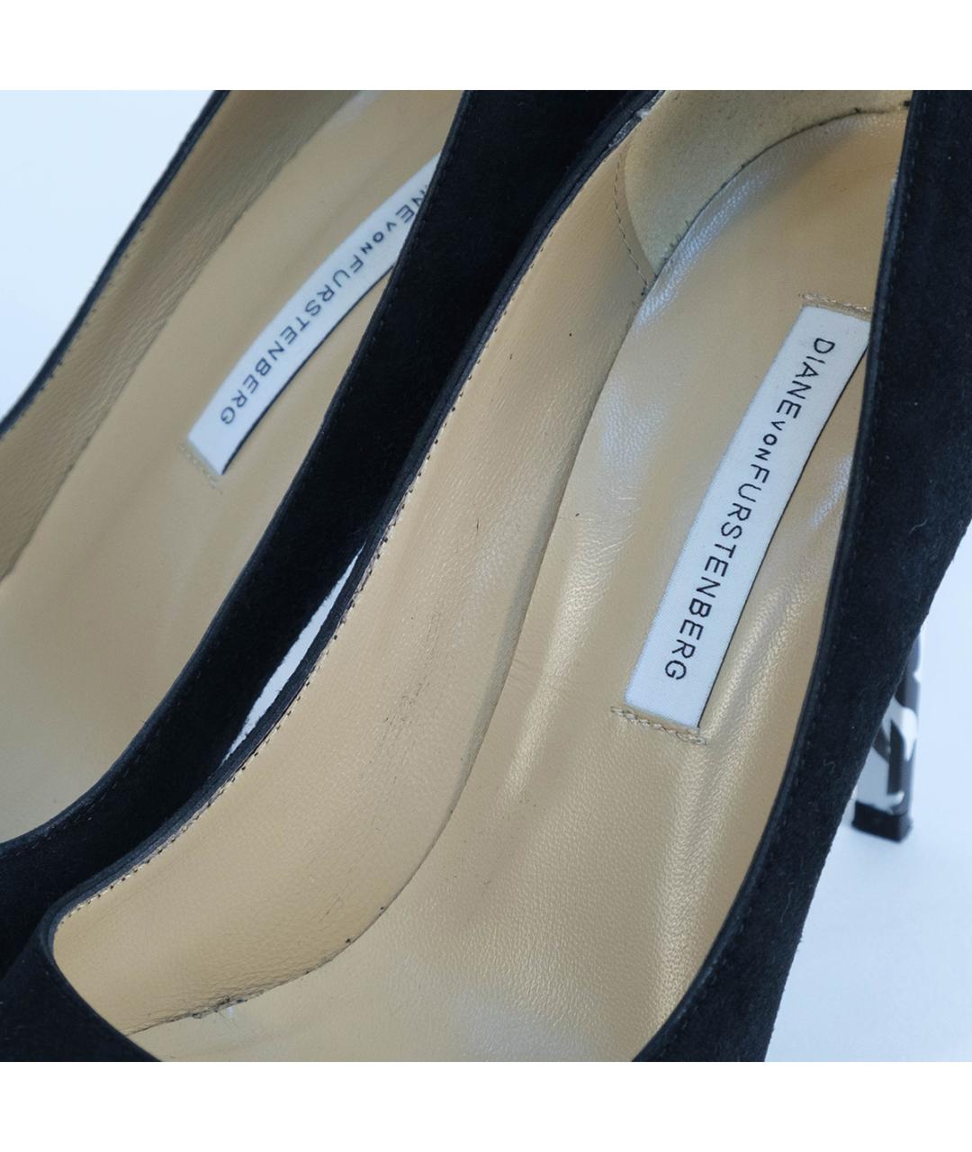 DIANE VON FURSTENBERG Черные кожаные туфли, фото 4