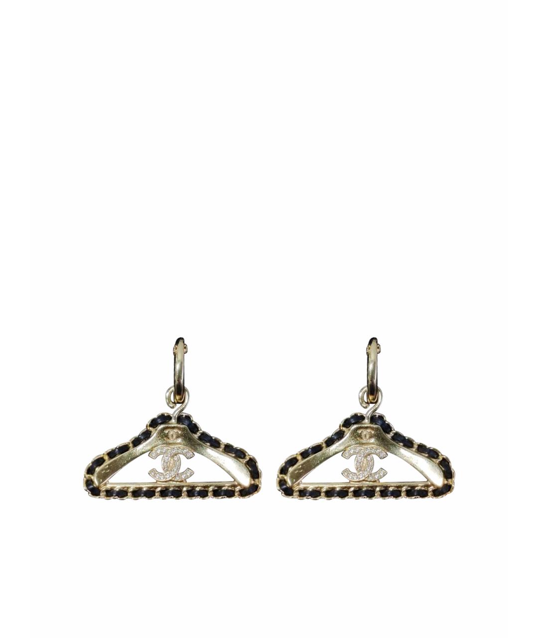 CHANEL Золотые серьги, фото 1