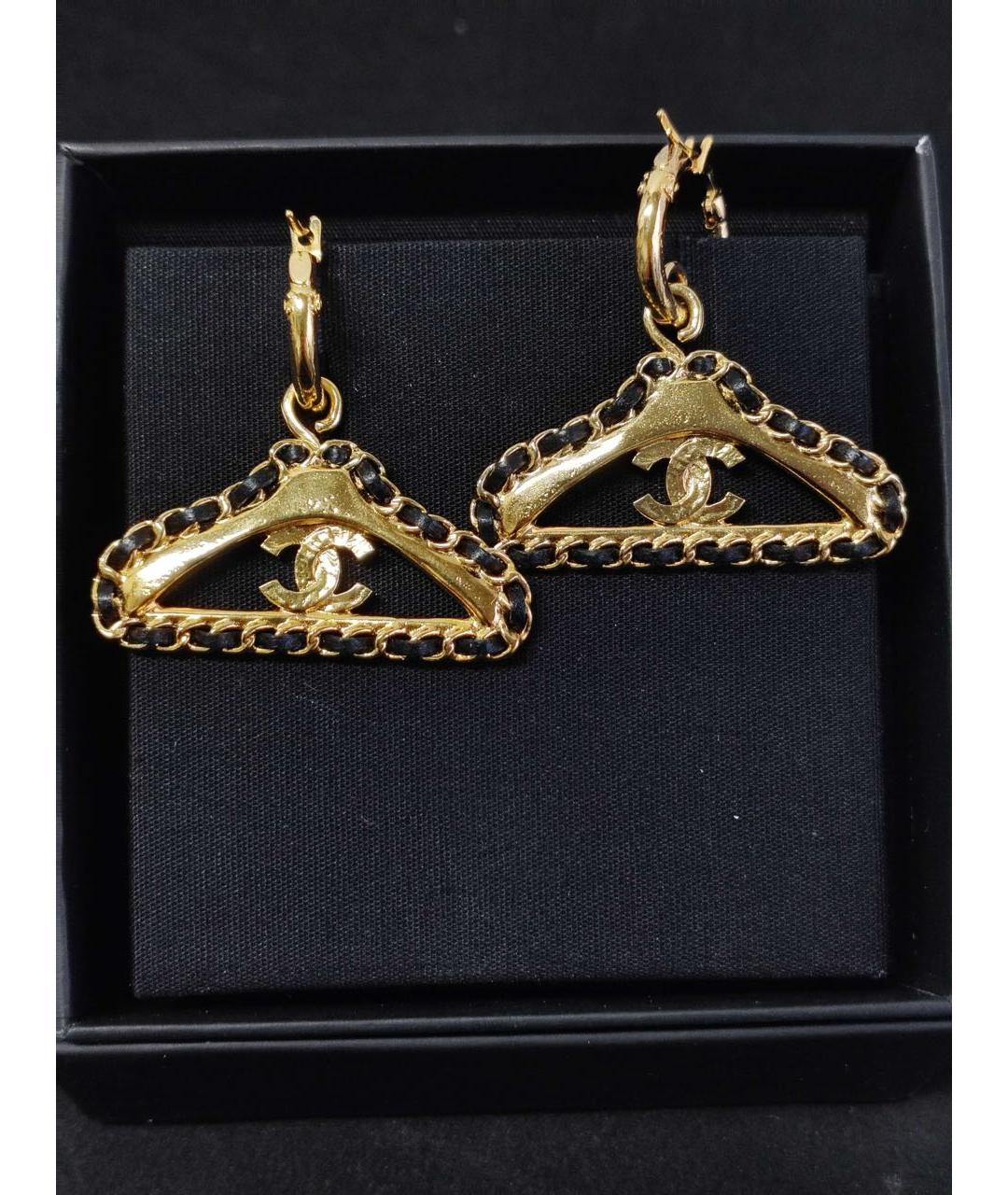 CHANEL Золотые серьги, фото 3