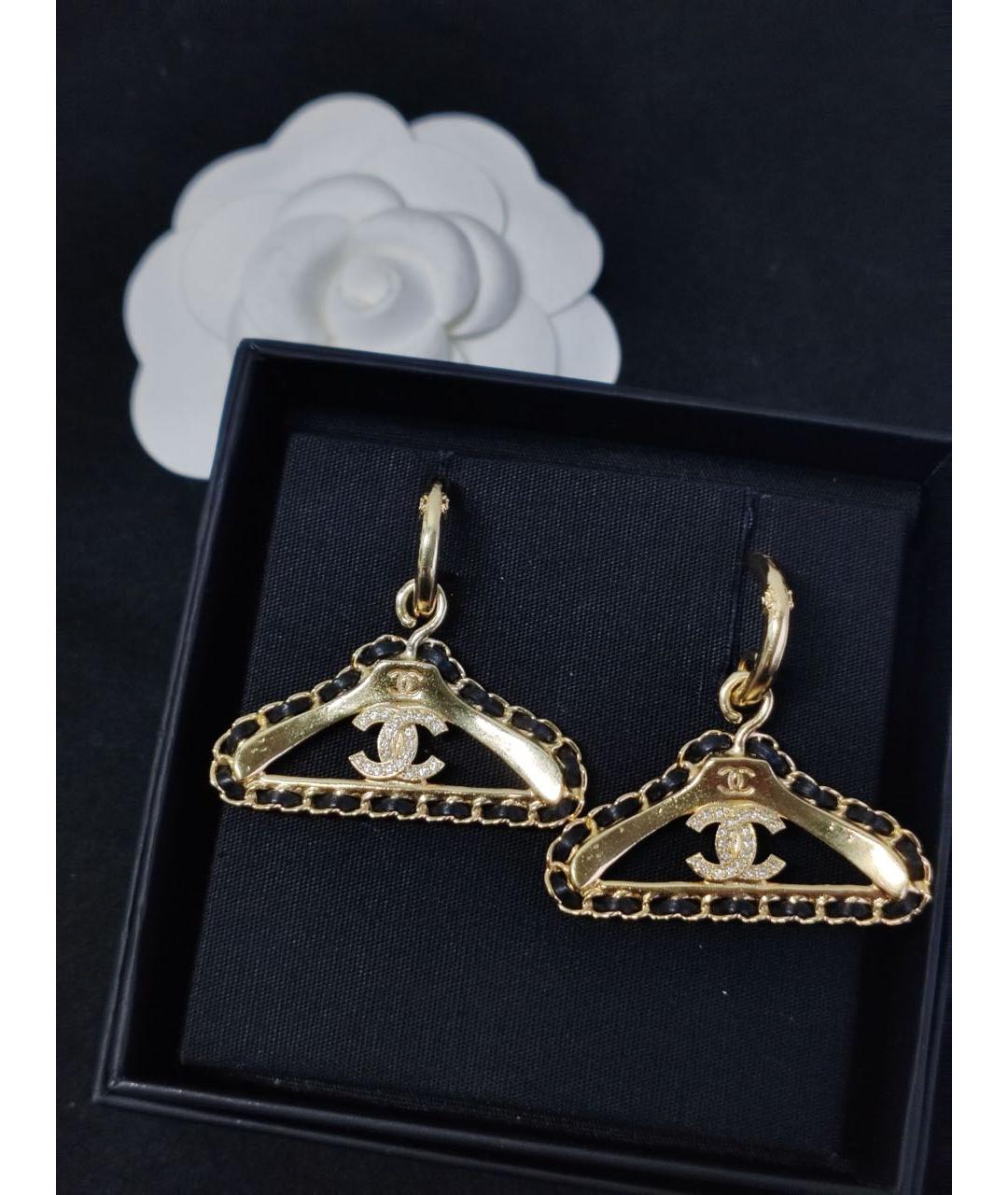 CHANEL Золотые серьги, фото 6