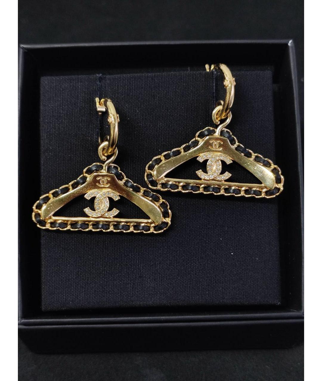 CHANEL Золотые серьги, фото 2