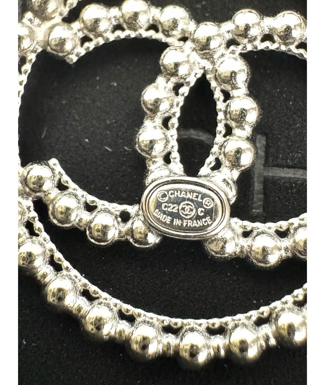 CHANEL Серебряные серьги, фото 3