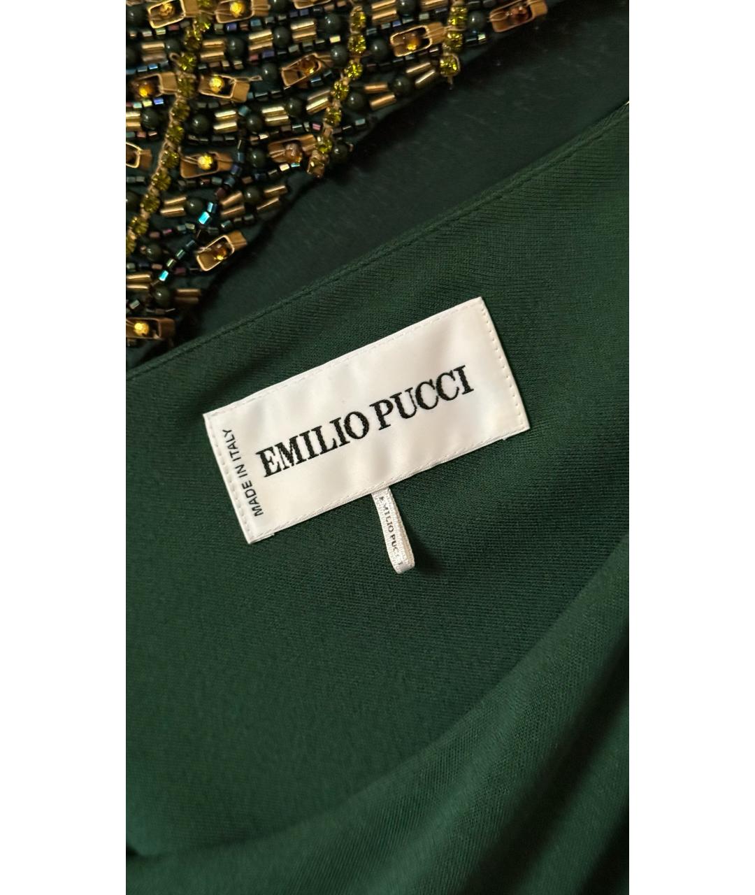 EMILIO PUCCI Зеленое вечернее платье, фото 4