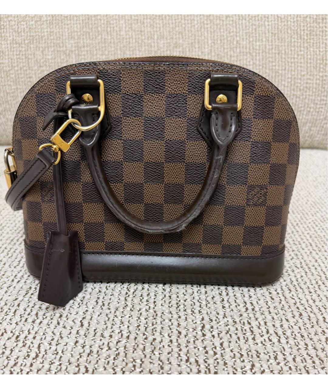 LOUIS VUITTON Коричневая сумка через плечо из искусственной кожи, фото 2