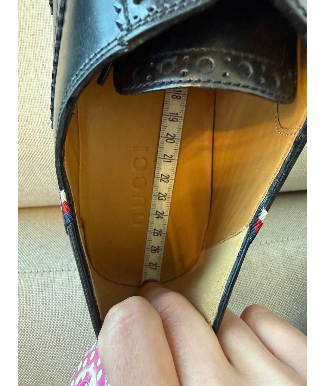 GUCCI Кожаные низкие ботинки, фото 4
