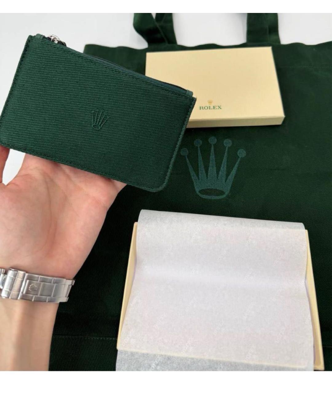 ROLEX Зеленый кошелек, фото 2