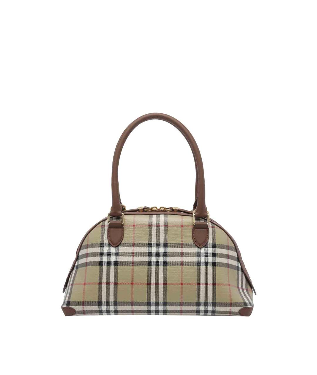 BURBERRY Бежевая сумка тоут из канвы, фото 3