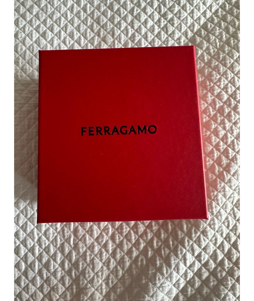 FERRAGAMO Антрацитовый кожаный ремень, фото 5
