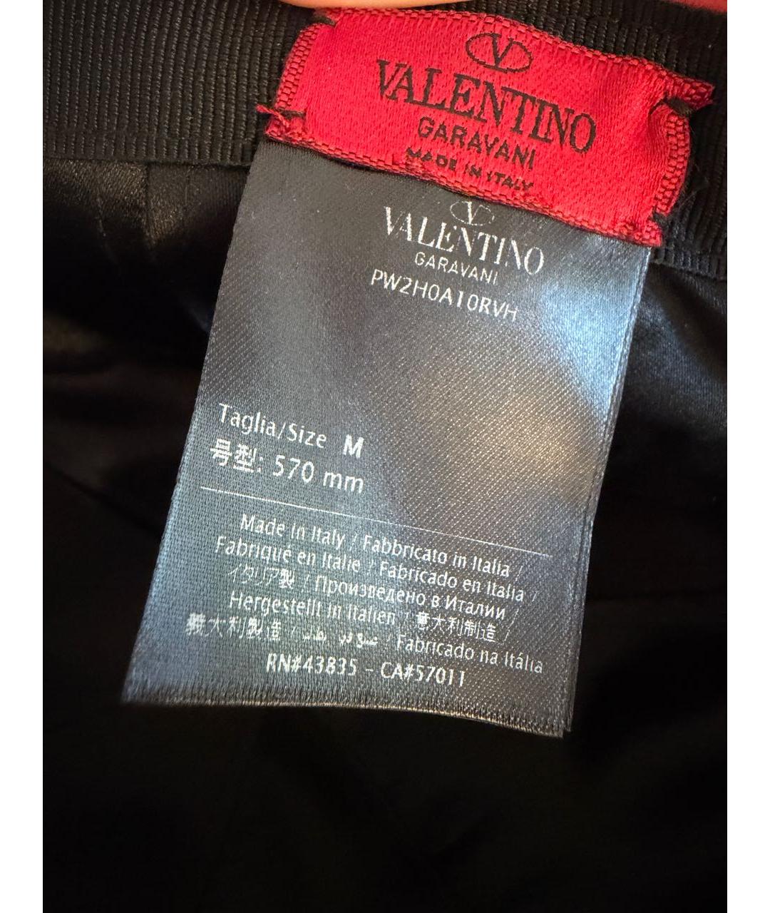 VALENTINO Бордовая кожаная кепка, фото 5