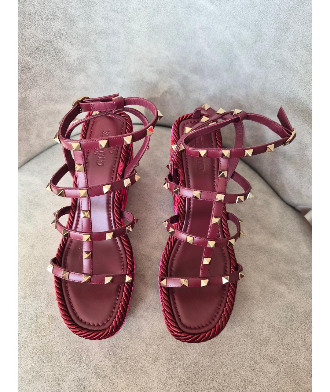 VALENTINO Мульти кожаные босоножки, фото 2