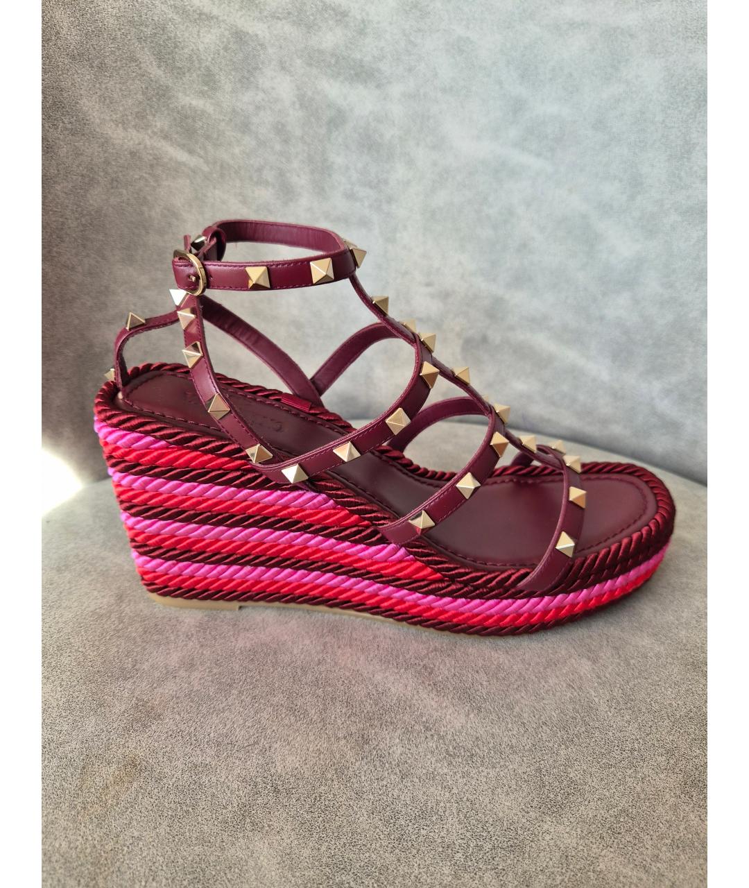 VALENTINO Мульти кожаные босоножки, фото 7