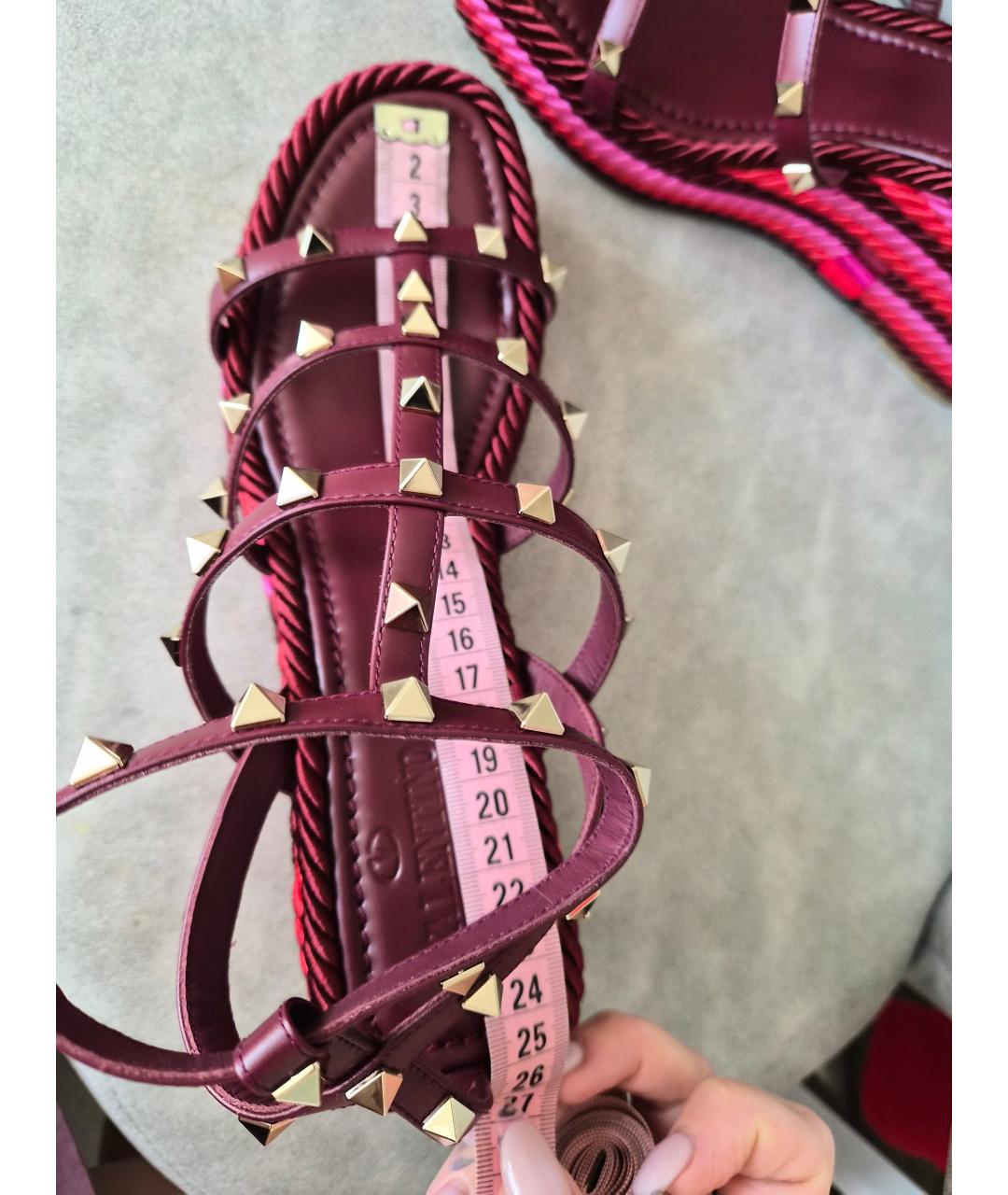 VALENTINO Мульти кожаные босоножки, фото 6