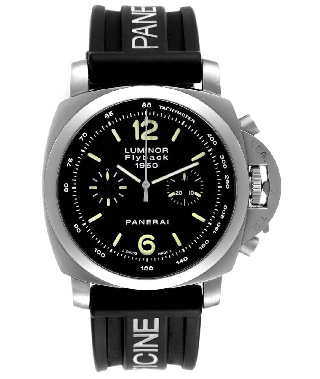 PANERAI Черные металлические часы, фото 9