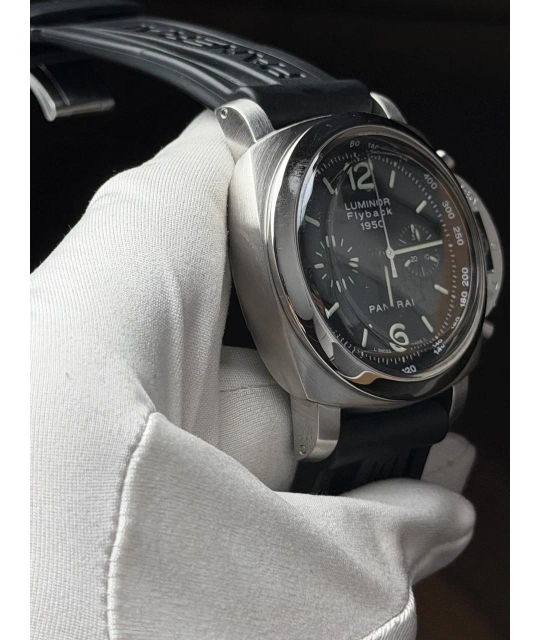 PANERAI Черные металлические часы, фото 4