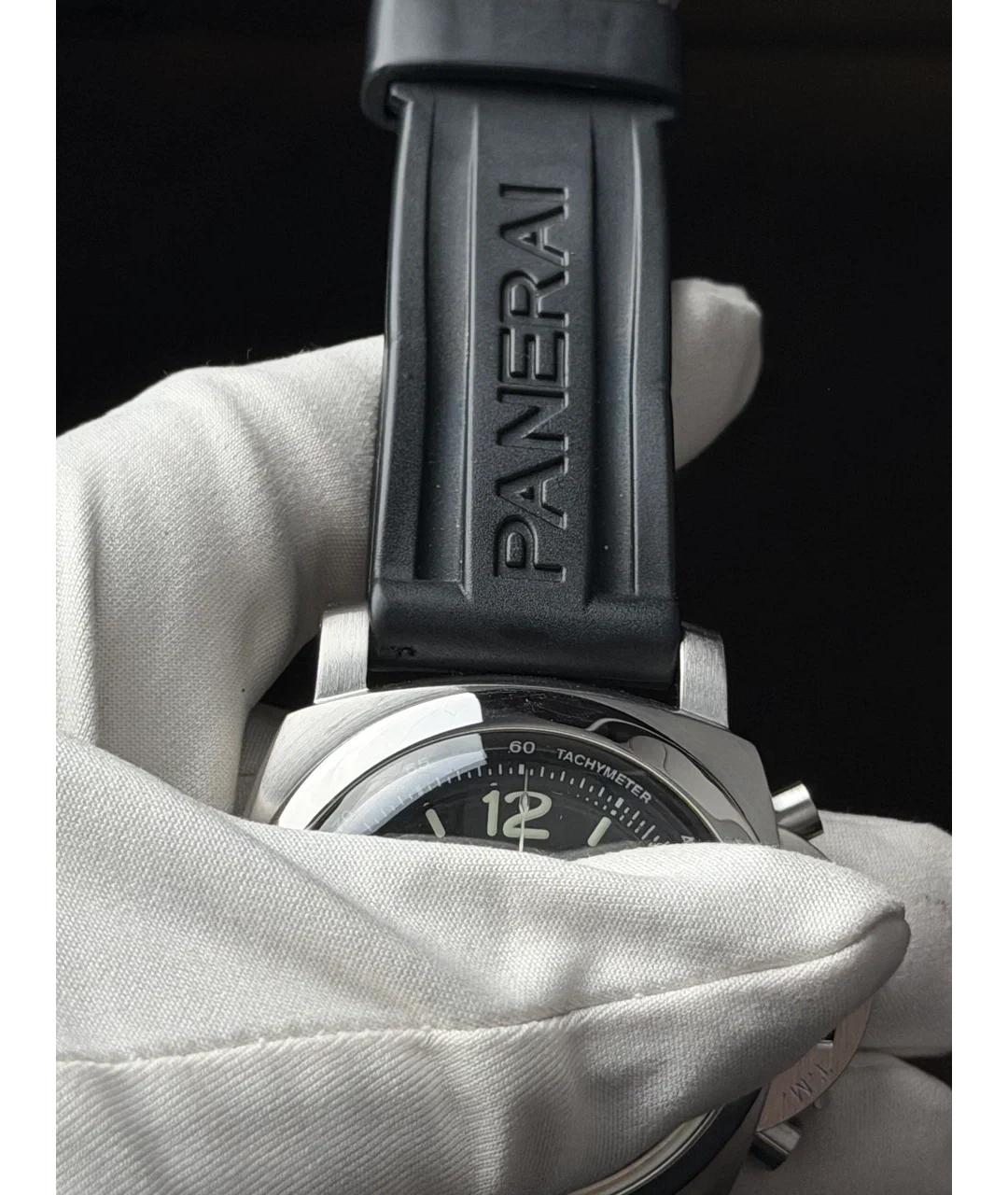 PANERAI Черные металлические часы, фото 6