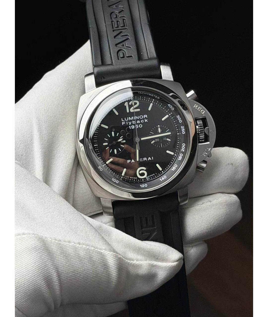 PANERAI Черные металлические часы, фото 2