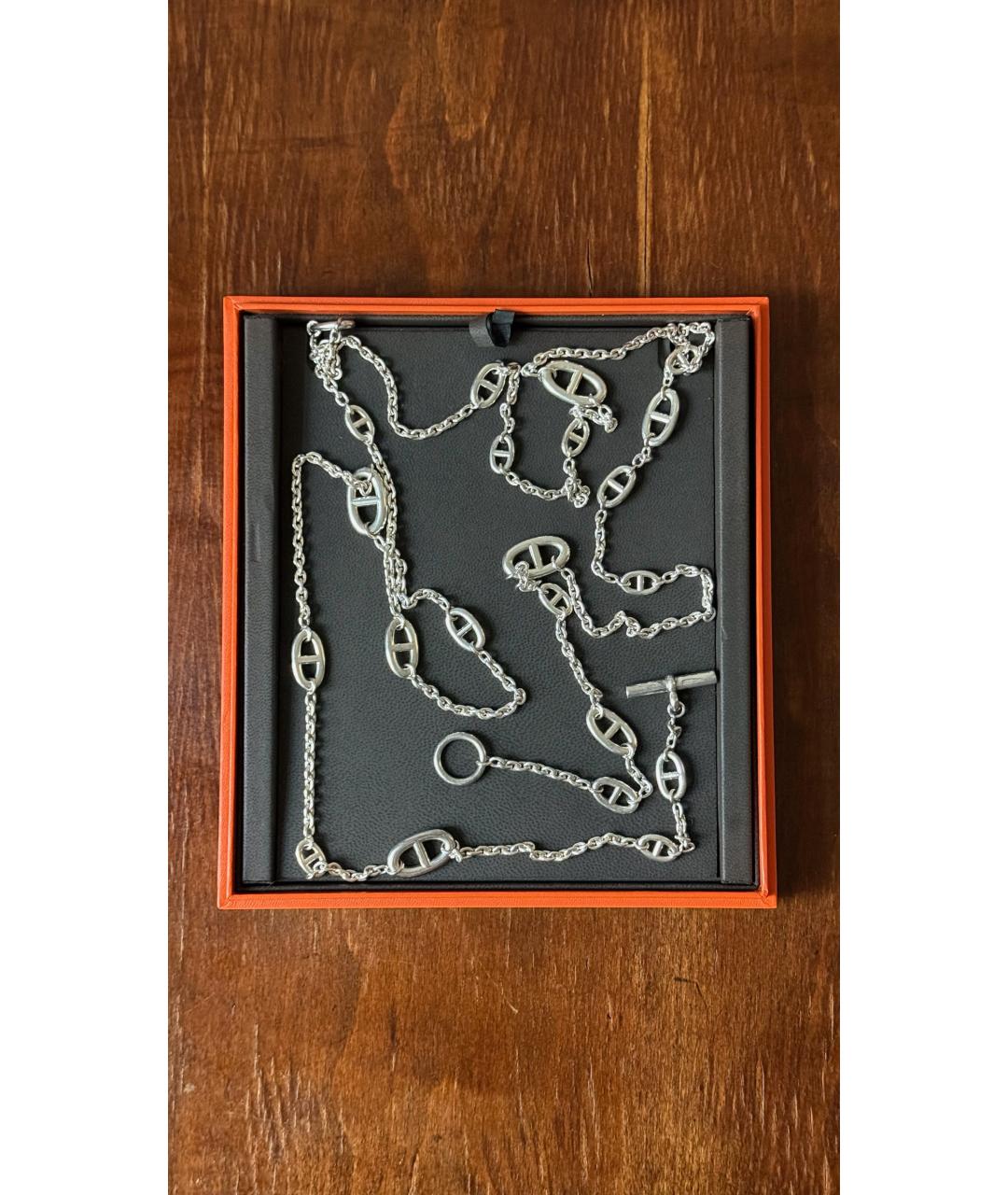 HERMES Серебряное колье, фото 6