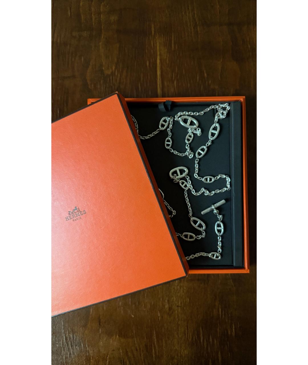 HERMES Серебряное колье, фото 5