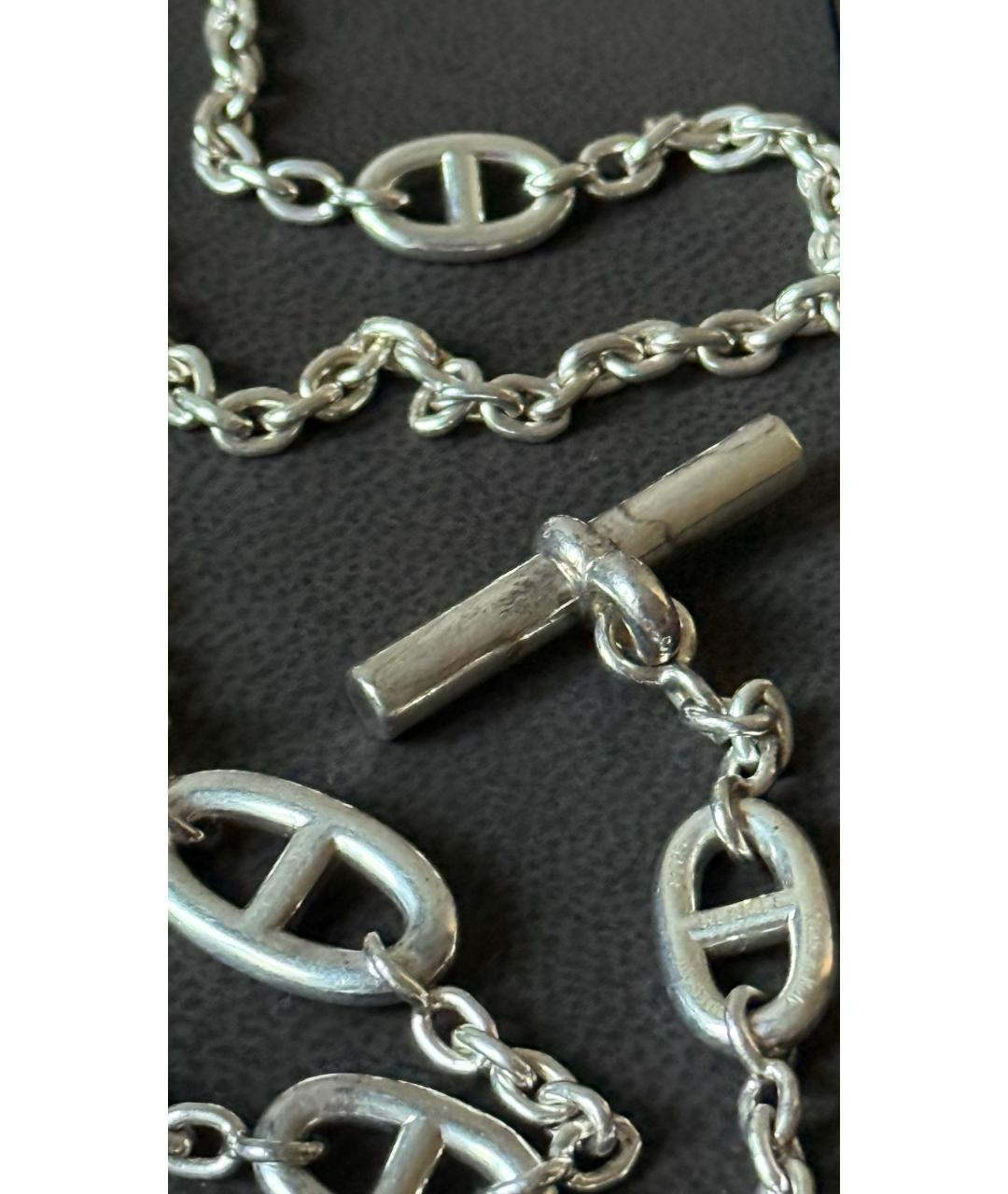 HERMES Серебряное колье, фото 3