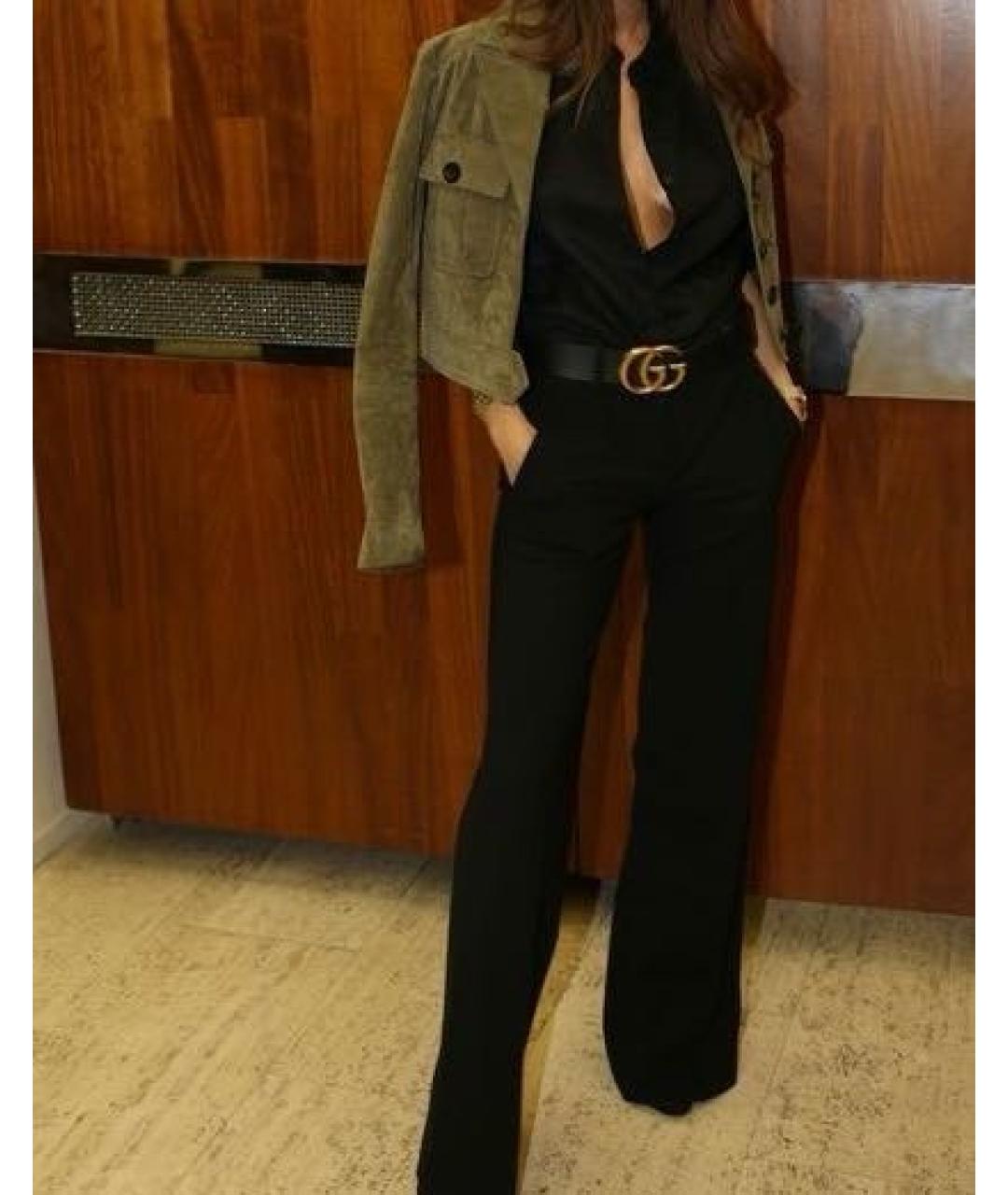 GUCCI Черный кожаный ремень, фото 6