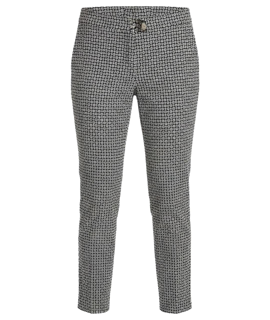 FERRAGAMO Мульти хлопковые прямые брюки, фото 1