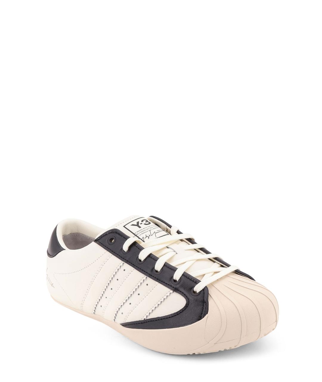 Y-3 Белые резиновые низкие кроссовки / кеды, фото 2