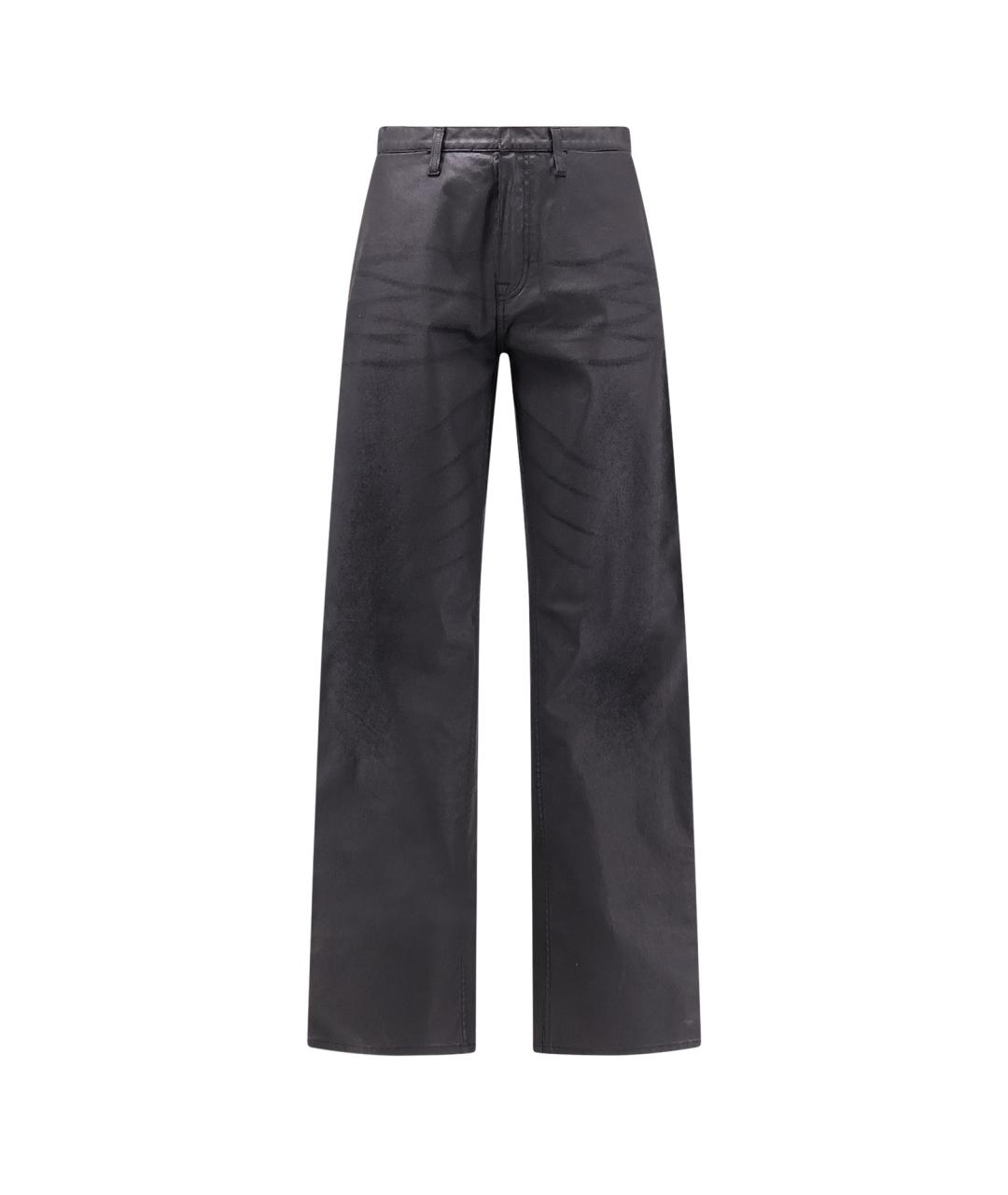 GUCCI Черные хлопко-эластановые прямые джинсы, фото 4