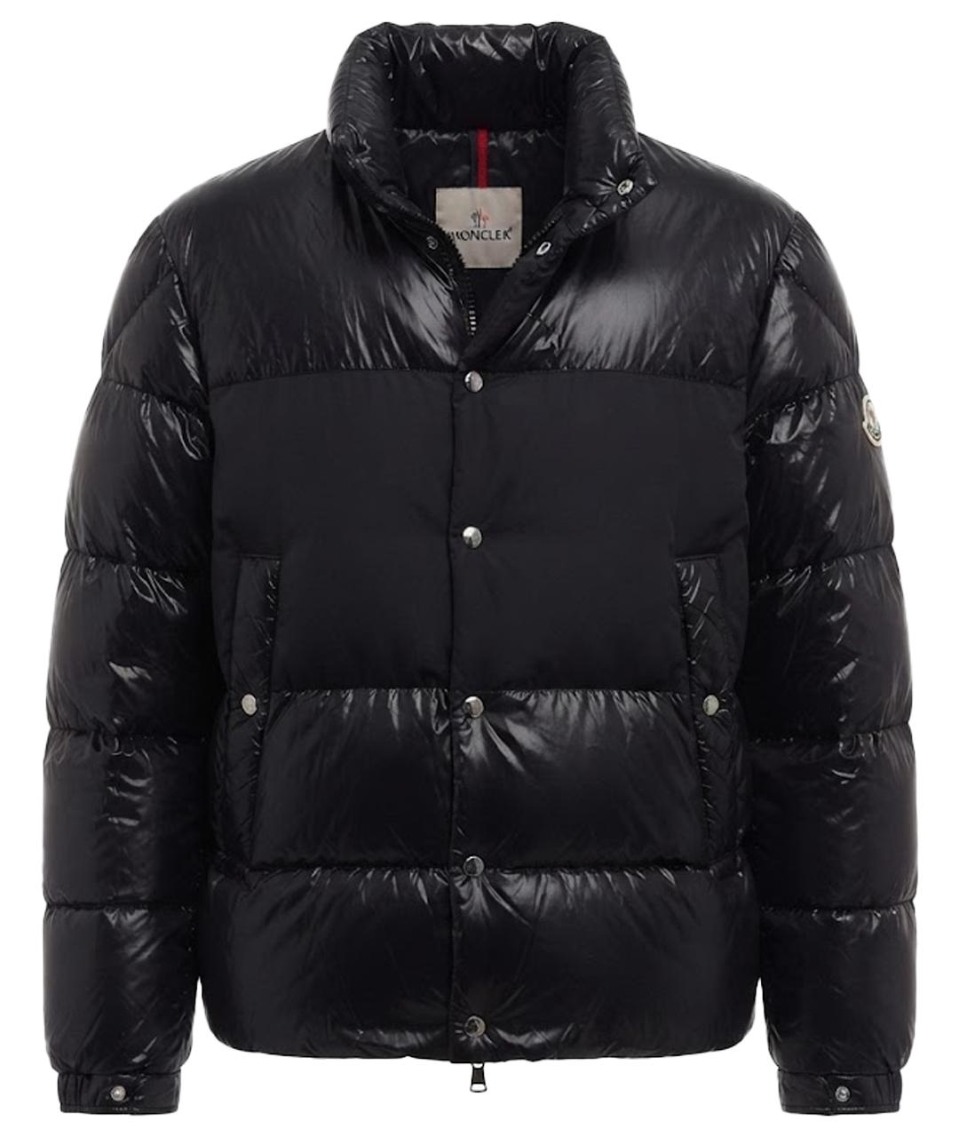 MONCLER Черный нейлоновый пуховик, фото 1