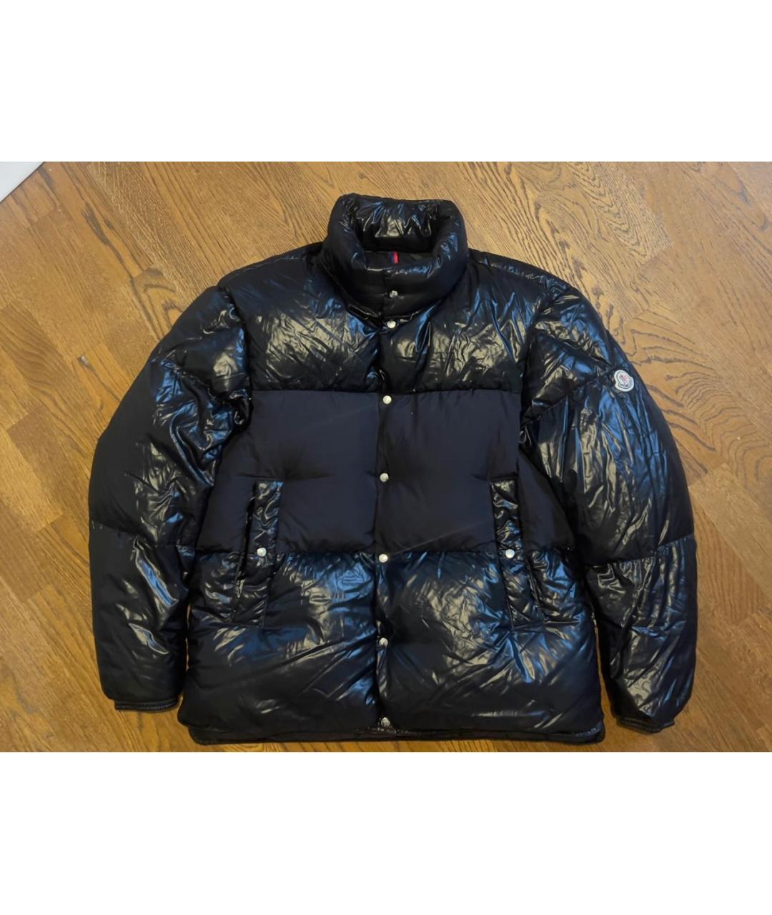 MONCLER Черный нейлоновый пуховик, фото 9