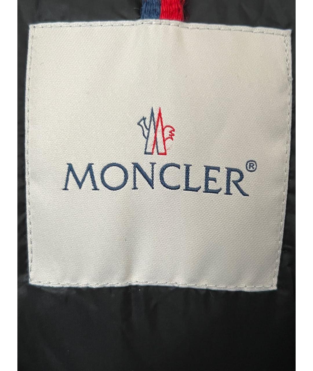 MONCLER Черный нейлоновый пуховик, фото 3