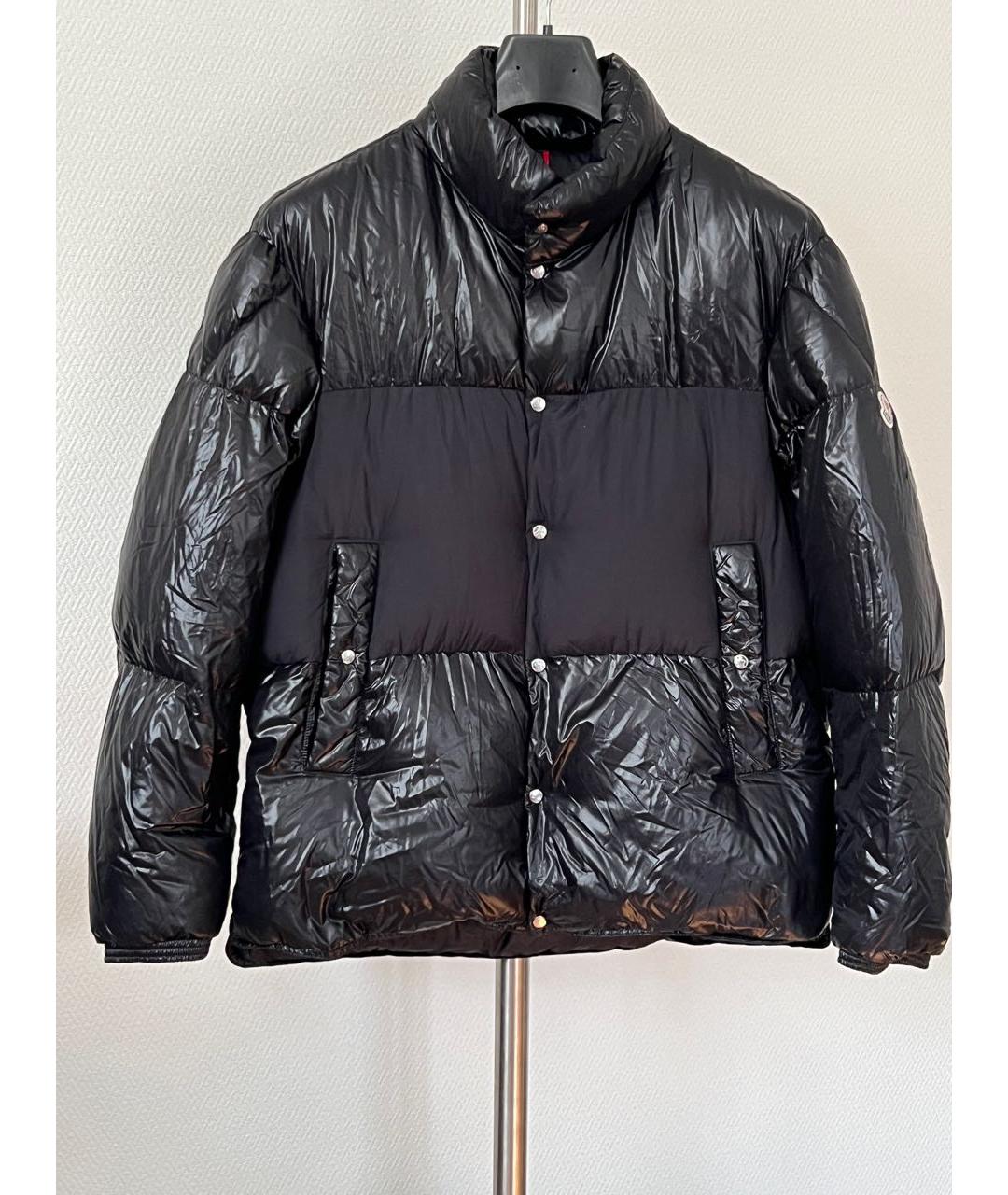 MONCLER Черный нейлоновый пуховик, фото 2