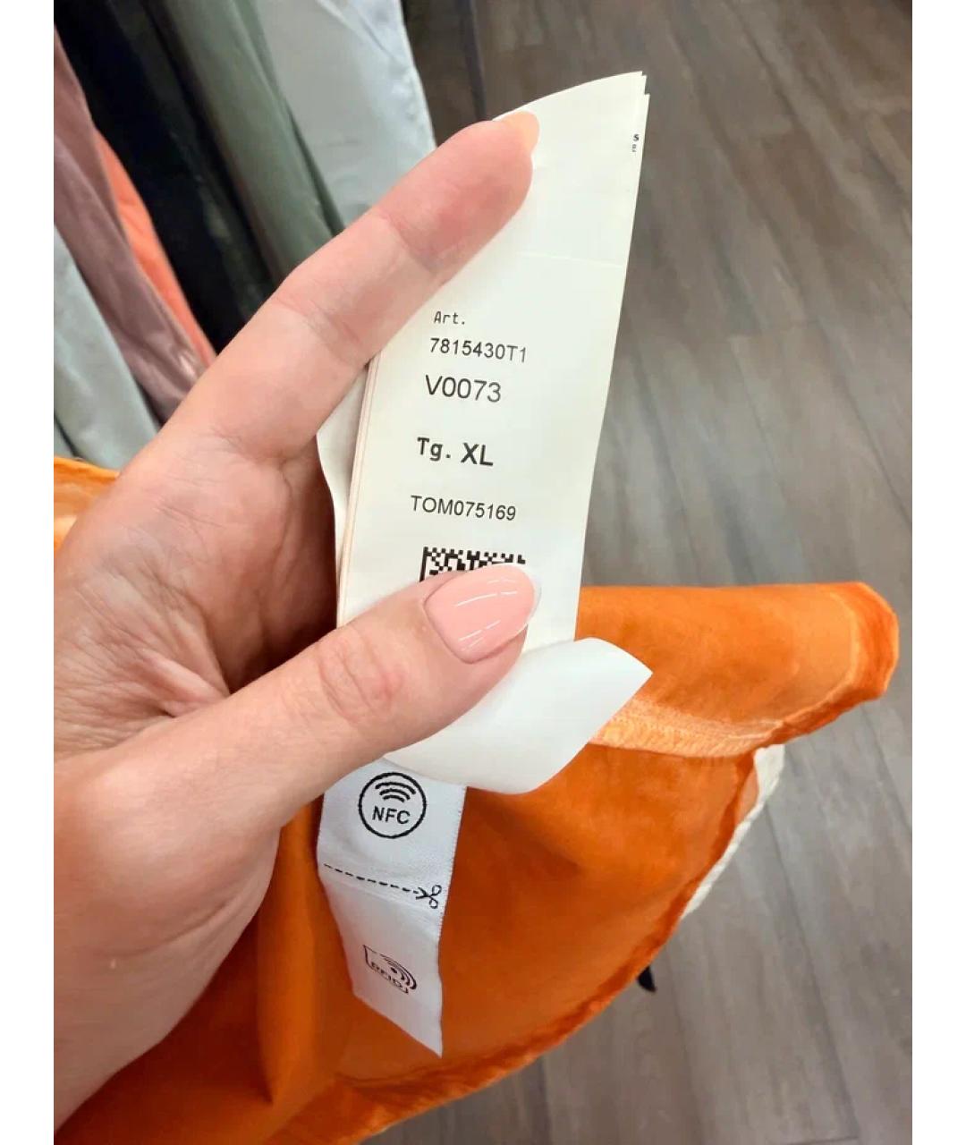 STONE ISLAND Оранжевая хлопковая куртка, фото 8