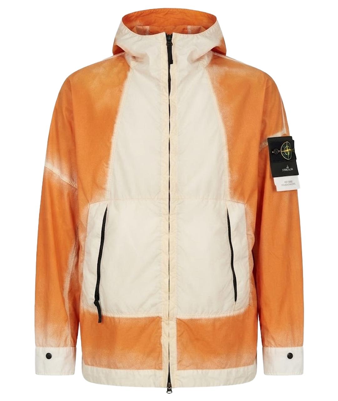 STONE ISLAND Оранжевая хлопковая куртка, фото 1