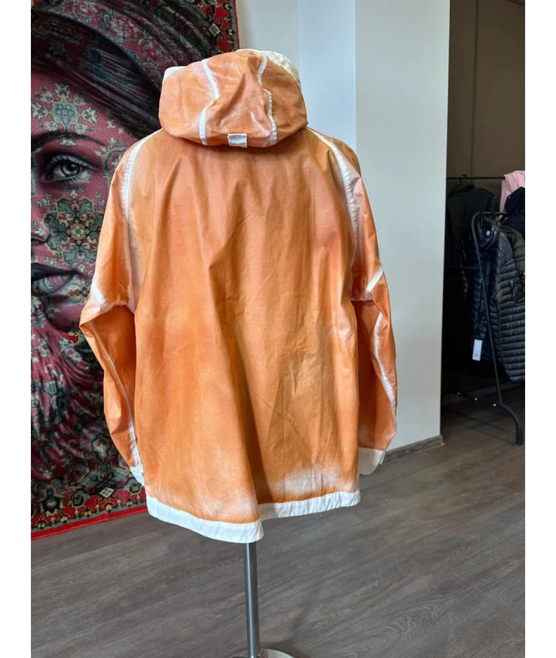STONE ISLAND Оранжевая хлопковая куртка, фото 2