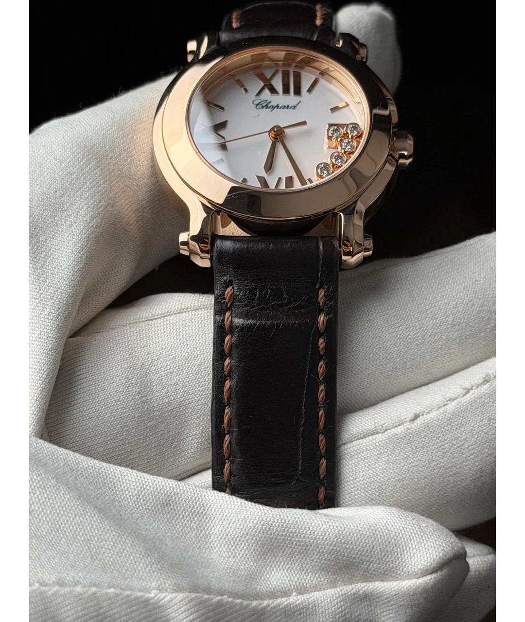 CHOPARD Белые часы из розового золота, фото 6