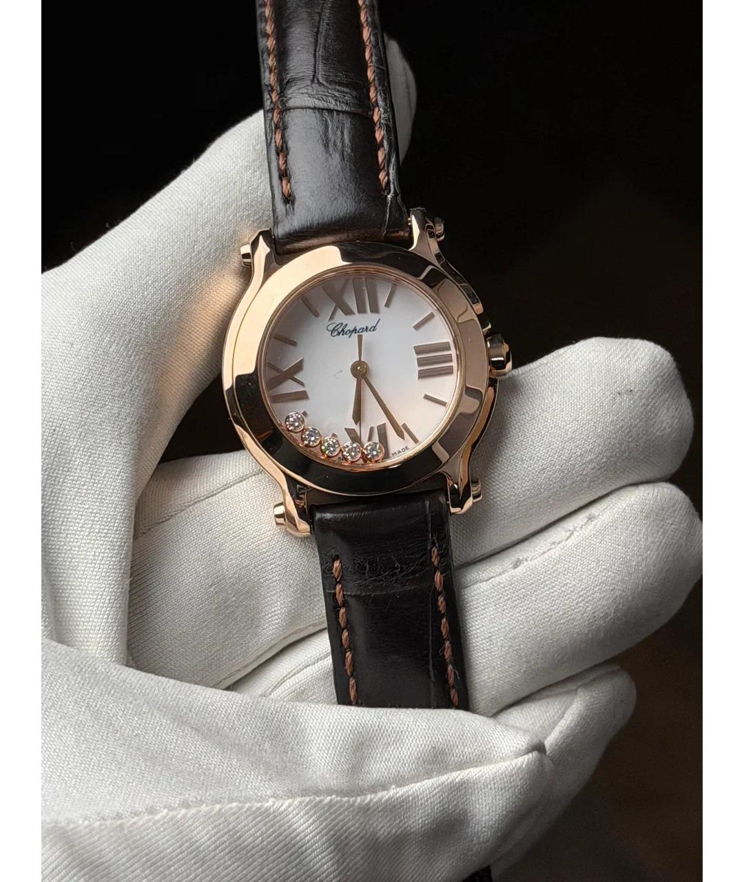 CHOPARD Белые часы из розового золота, фото 2