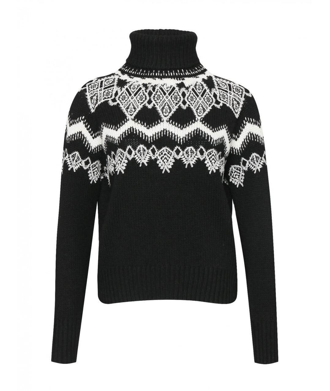 ERMANNO SCERVINO Черный вискозный джемпер / свитер, фото 9
