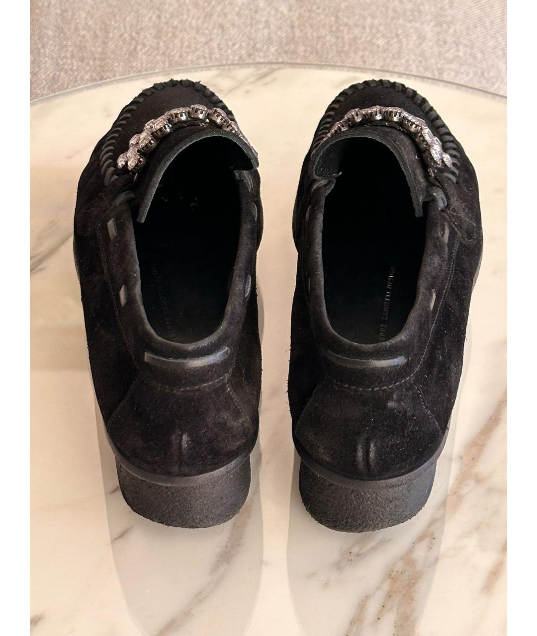 GIUSEPPE ZANOTTI DESIGN Черные кожаные мокасины, фото 5