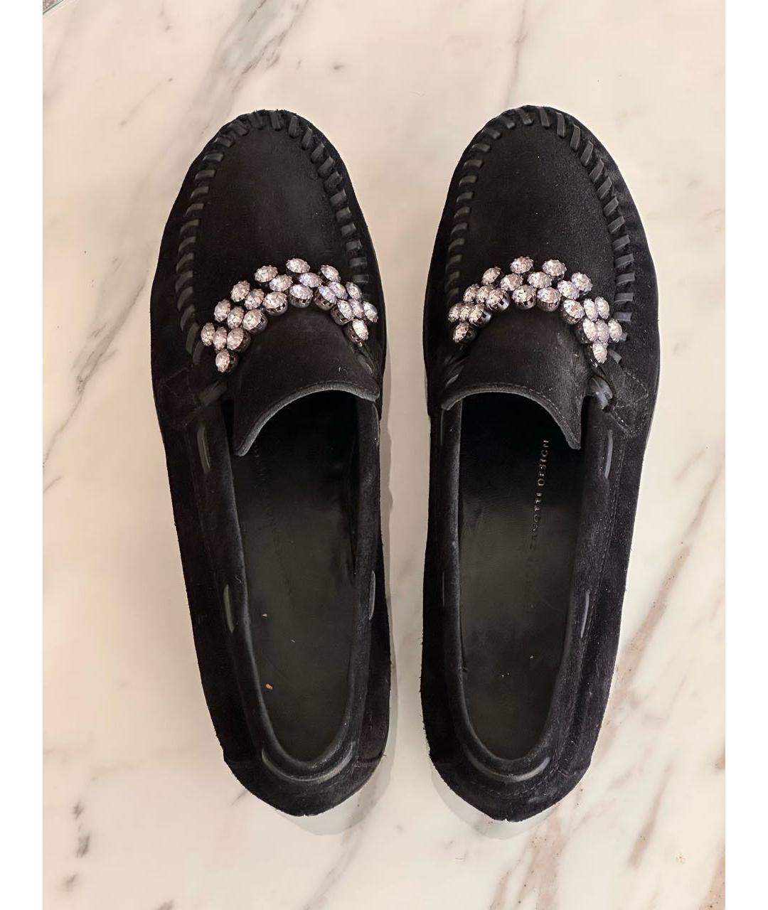 GIUSEPPE ZANOTTI DESIGN Черные кожаные мокасины, фото 4